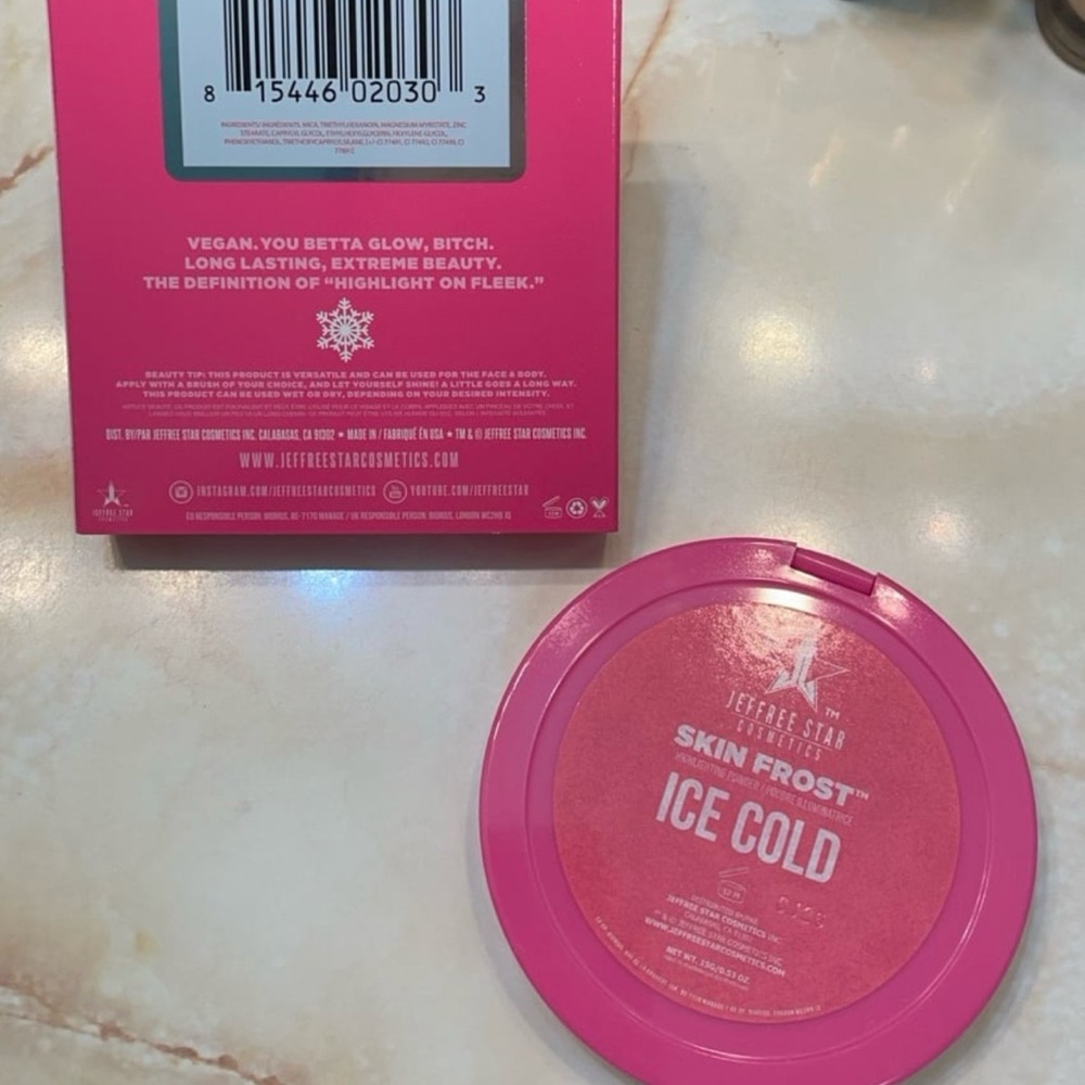 Jeffree Star Cosmetics ~ ‘ICE COLD’ Skin Frost Highlighter Powder ~ FS ~ NIB - Picture 8 of 12